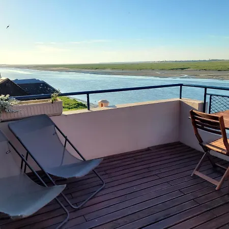 Vue Et Terrasse Panoramique Sur La Baie De Somme Apartman